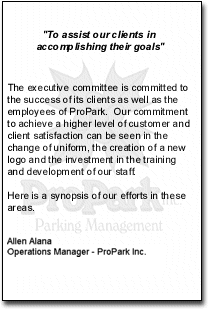Service Letter